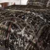 100% Cotton Sateen Duvet Cover Set Milena | Brown | Single - 140cm (W) x 220cm (L) - The Bedding & Blankets Store