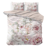 100% Cotton Sateen Duvet Cover Set Minzy | Pink | Single - 140cm (W) x 220cm (L) - The Bedding & Blankets Store