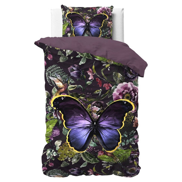 100% Cotton Sateen Duvet Cover Set Mosani | Teal | Single - 140cm (W) x 220cm (L) - The Bedding & Blankets Store