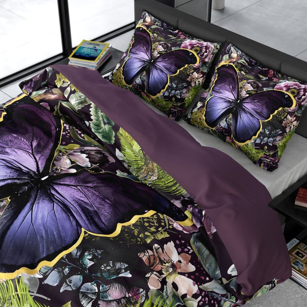 100% Cotton Sateen Duvet Cover Set Mosani | Teal | Single - 140cm (W) x 220cm (L) - The Bedding & Blankets Store