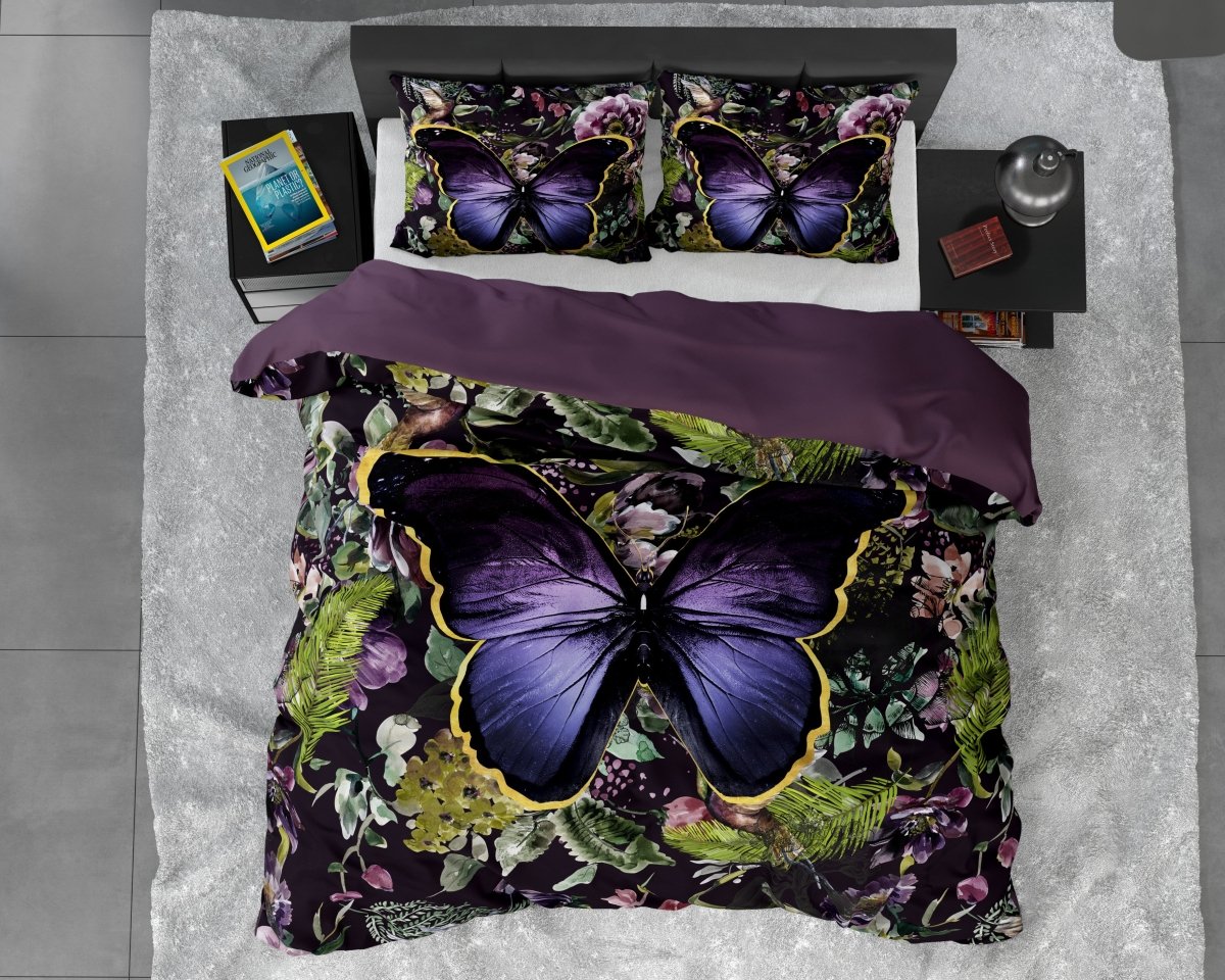 100% Cotton Sateen Duvet Cover Set Mosani | Teal | Single - 140cm (W) x 220cm (L) - The Bedding & Blankets Store