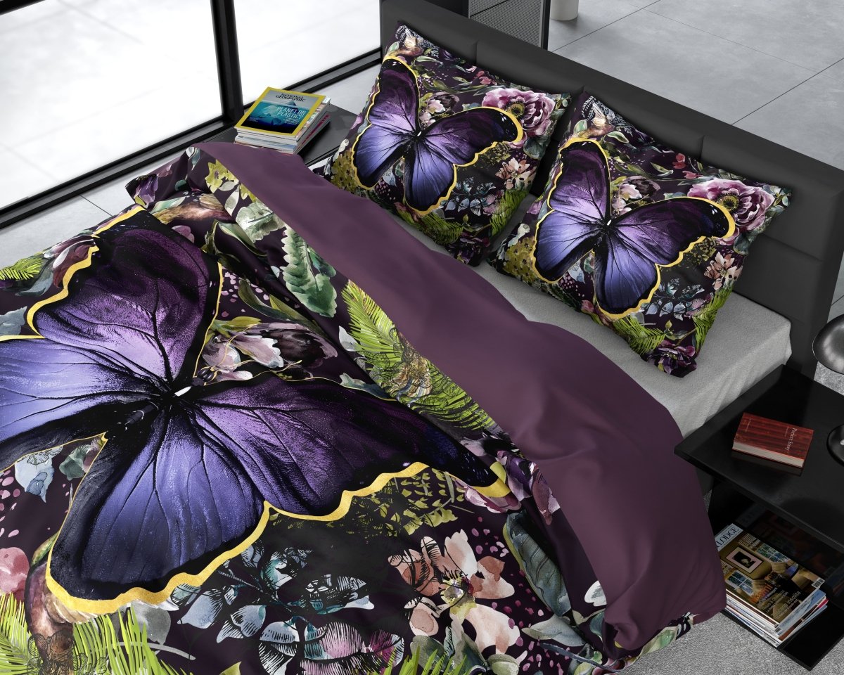 100% Cotton Sateen Duvet Cover Set Mosani | Teal | Single - 140cm (W) x 220cm (L) - The Bedding & Blankets Store