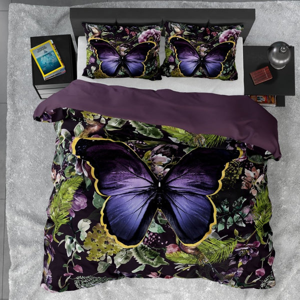 100% Cotton Sateen Duvet Cover Set Mosani | Teal | Single - 140cm (W) x 220cm (L) - The Bedding & Blankets Store
