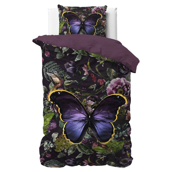 100% Cotton Sateen Duvet Cover Set Mosani | Teal | Single - 140cm (W) x 220cm (L) - The Bedding & Blankets Store