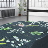 100% Cotton Sateen Duvet Cover Set Nature Leaves | Green | Single - 140cm (W) x 220cm (L) - The Bedding & Blankets Store