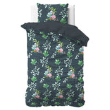 100% Cotton Sateen Duvet Cover Set Nature Leaves | Green | Single - 140cm (W) x 220cm (L) - The Bedding & Blankets Store