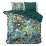 100% Cotton Sateen Duvet Cover Set Ocean Drops | Blue | Single - 140cm (W) x 220cm (L) - The Bedding & Blankets Store