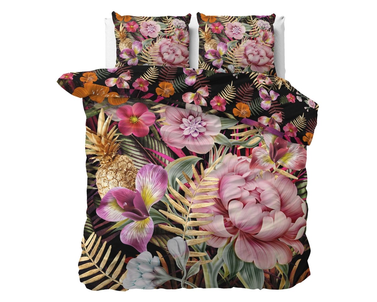 100% Cotton Sateen Duvet Cover Set Petal   | Pink | Single - 140cm (W) x 220cm (L) - The Bedding & Blankets Store