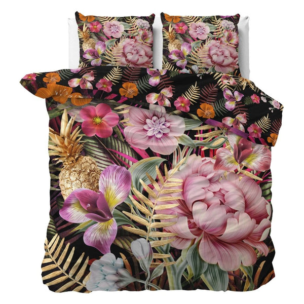 100% Cotton Sateen Duvet Cover Set Petal   | Pink | Single - 140cm (W) x 220cm (L) - The Bedding & Blankets Store
