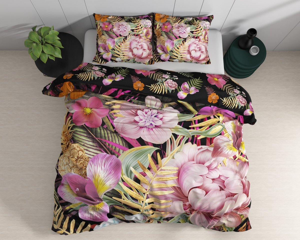 100% Cotton Sateen Duvet Cover Set Petal   | Pink | Single - 140cm (W) x 220cm (L) - The Bedding & Blankets Store