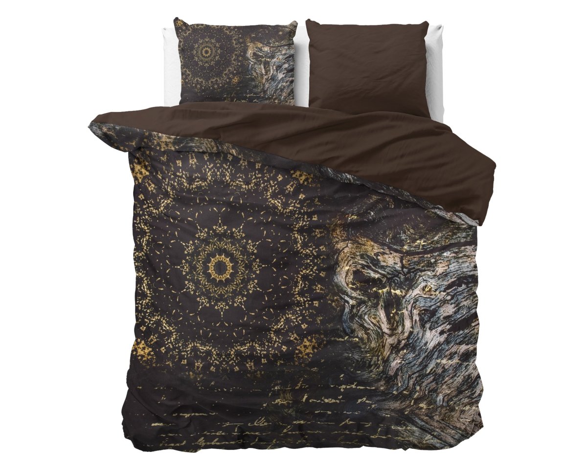 100% Cotton Sateen Duvet Cover Set Romero | Multicolour | Double - 200cm (W) x 220cm (L) - The Bedding & Blankets Store
