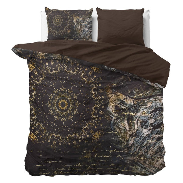 100% Cotton Sateen Duvet Cover Set Romero | Multicolour | Double - 200cm (W) x 220cm (L) - The Bedding & Blankets Store