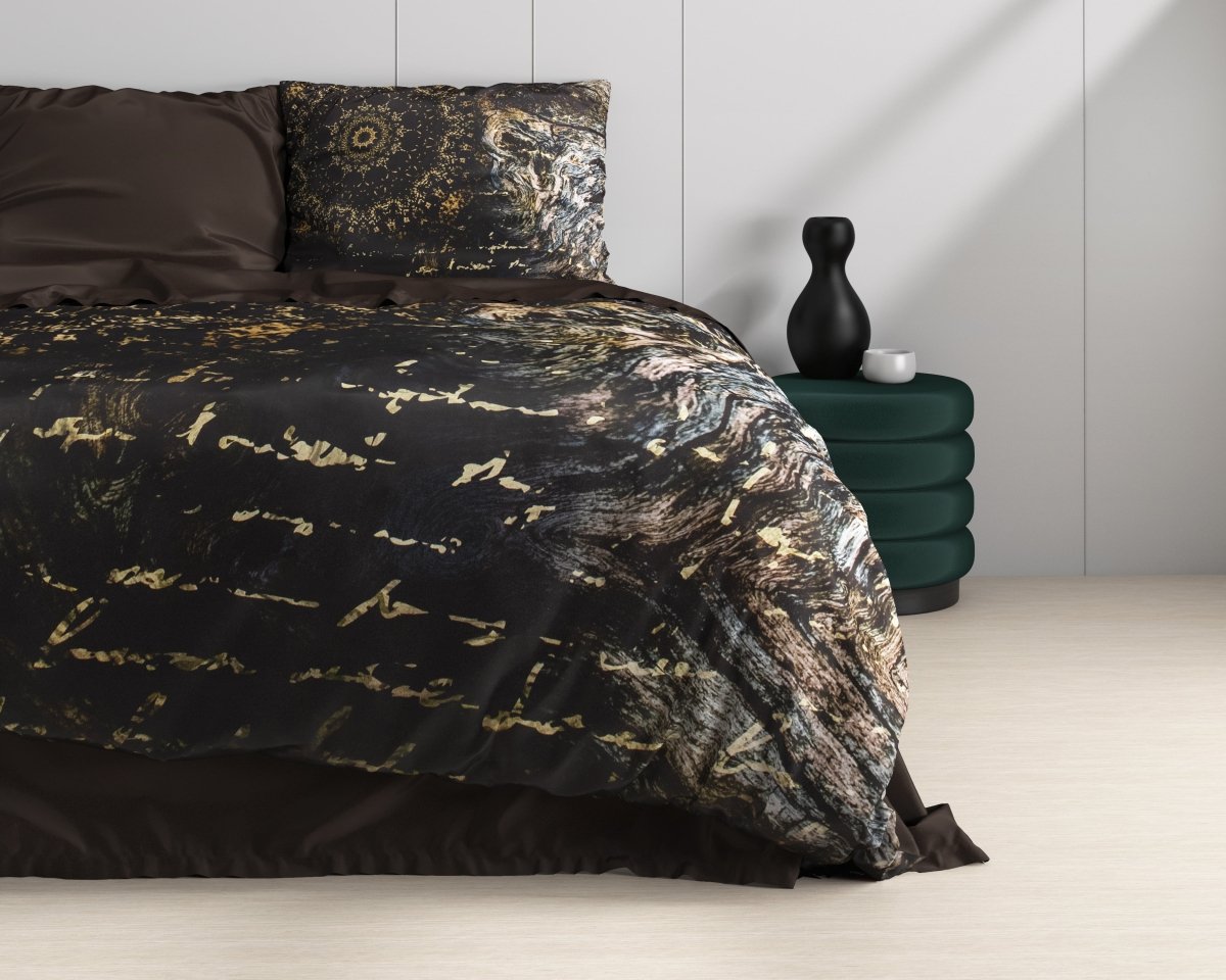100% Cotton Sateen Duvet Cover Set Romero | Multicolour | Single - 140cm (W) x 220cm (L) - The Bedding & Blankets Store