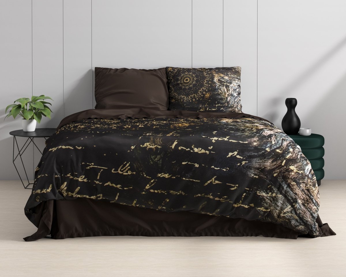 100% Cotton Sateen Duvet Cover Set Romero | Multicolour | Single - 140cm (W) x 220cm (L) - The Bedding & Blankets Store