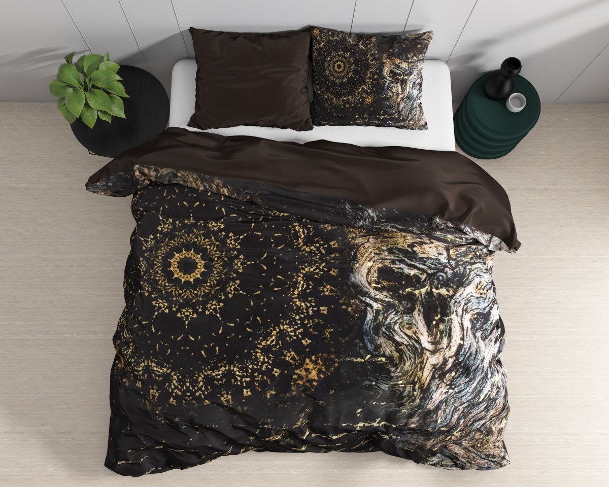 100% Cotton Sateen Duvet Cover Set Romero | Multicolour | Single - 140cm (W) x 220cm (L) - The Bedding & Blankets Store