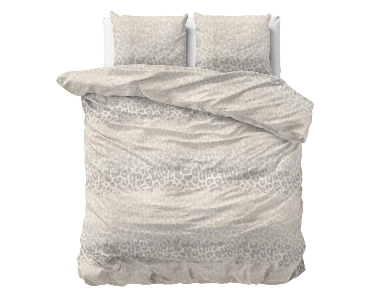 100% Cotton Sateen Duvet Cover Set Rosa | White | Double - 200cm (W) x 220cm (L) - The Bedding & Blankets Store