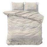 100% Cotton Sateen Duvet Cover Set Rosa | White | Double - 200cm (W) x 220cm (L) - The Bedding & Blankets Store