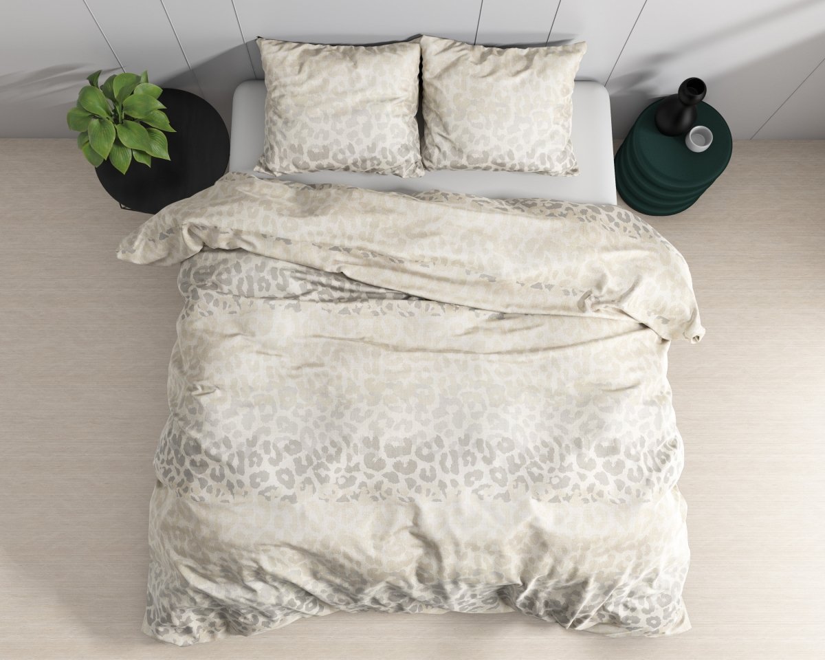 100% Cotton Sateen Duvet Cover Set Rosa | White | Single - 140cm (W) x 220cm (L) - The Bedding & Blankets Store