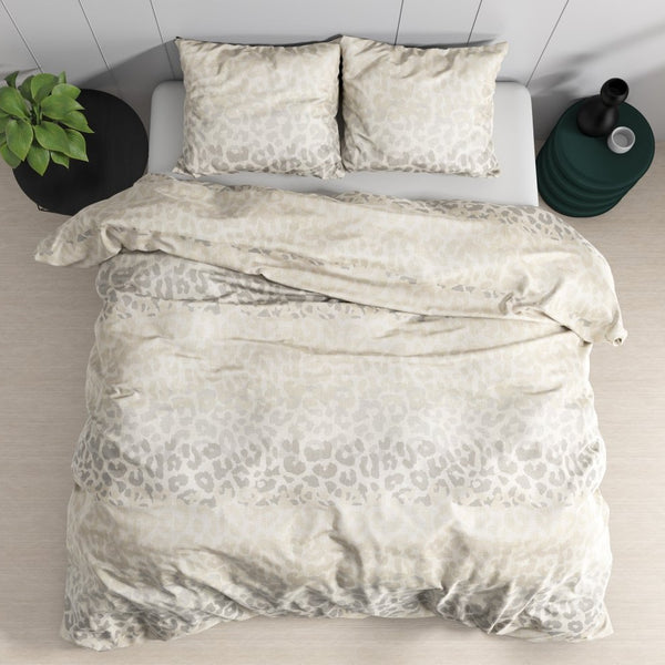 100% Cotton Sateen Duvet Cover Set Rosa | White | Single - 140cm (W) x 220cm (L) - The Bedding & Blankets Store