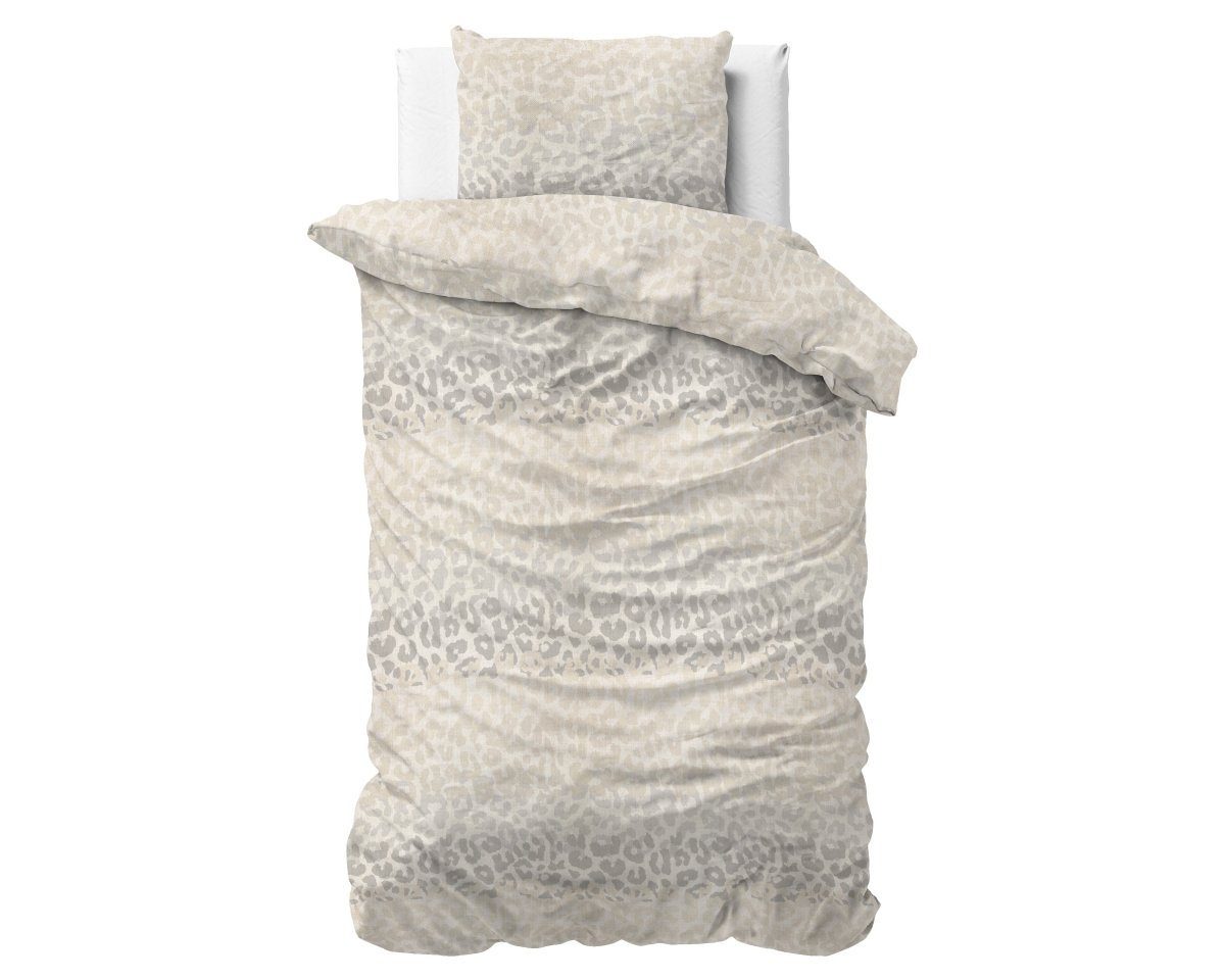 100% Cotton Sateen Duvet Cover Set Rosa | White | Single - 140cm (W) x 220cm (L) - The Bedding & Blankets Store