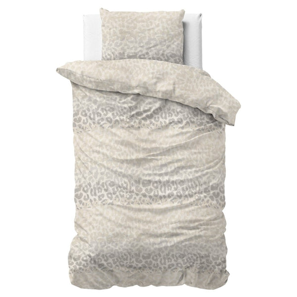 100% Cotton Sateen Duvet Cover Set Rosa | White | Single - 140cm (W) x 220cm (L) - The Bedding & Blankets Store