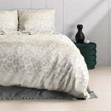 100% Cotton Sateen Duvet Cover Set Rosa | White | Single - 140cm (W) x 220cm (L) - The Bedding & Blankets Store