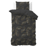 100% Cotton Sateen Duvet Cover Set Sergio | Brown | Single - 140cm (W) x 220cm (L) - The Bedding & Blankets Store