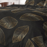 100% Cotton Sateen Duvet Cover Set Sergio | Brown | Single - 140cm (W) x 220cm (L) - The Bedding & Blankets Store