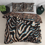 100% Cotton Sateen Duvet Cover Set Tansy | Multicolour | Double - 200cm (W) x 220cm (L) - The Bedding & Blankets Store