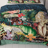 100% Cotton Sateen Duvet Cover Set Tiago | Multicolour | Double - 200cm (W) x 220cm (L) - The Bedding & Blankets Store
