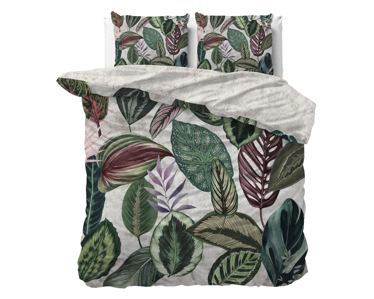 100% Cotton Sateen Duvet Cover Set Valentina | White | Double - 200cm (W) x 220cm (L) - The Bedding & Blankets Store