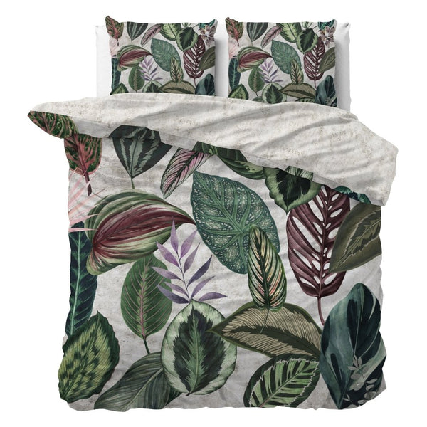 100% Cotton Sateen Duvet Cover Set Valentina | White | Double - 200cm (W) x 220cm (L) - The Bedding & Blankets Store