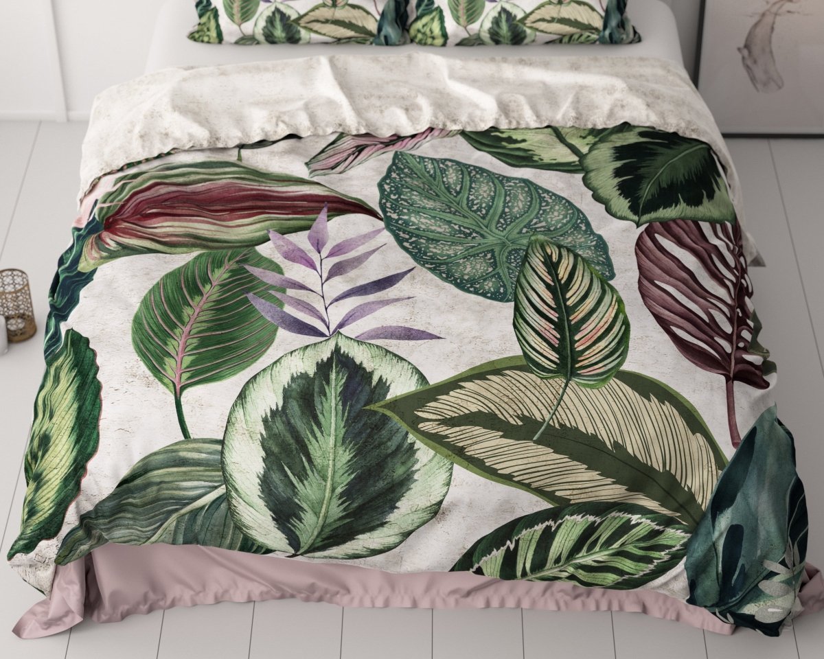 100% Cotton Sateen Duvet Cover Set Valentina | White | Double - 200cm (W) x 220cm (L) - The Bedding & Blankets Store