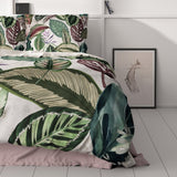 100% Cotton Sateen Duvet Cover Set Valentina | White | Double - 200cm (W) x 220cm (L) - The Bedding & Blankets Store