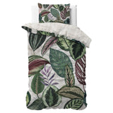 100% Cotton Sateen Duvet Cover Set Valentina | White | Single - 140cm (W) x 220cm (L) - The Bedding & Blankets Store
