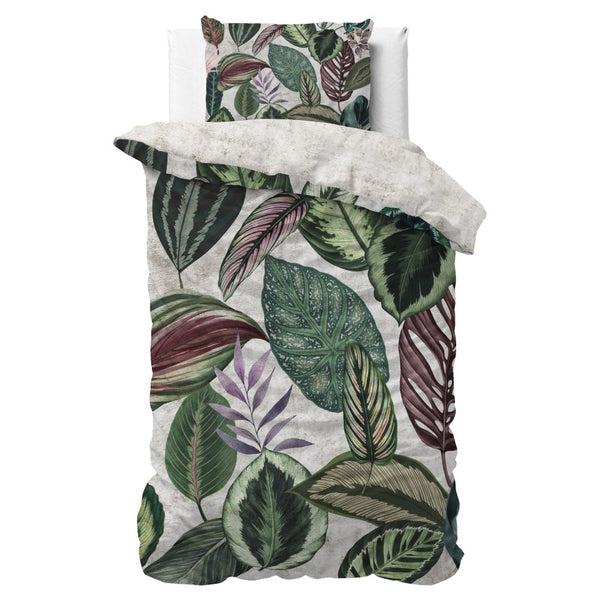 100% Cotton Sateen Duvet Cover Set Valentina | White | Single - 140cm (W) x 220cm (L) - The Bedding & Blankets Store