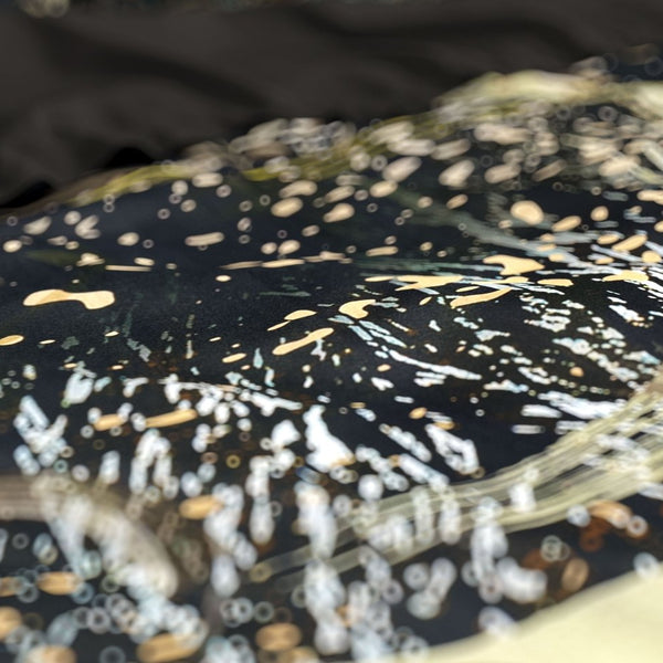 100% Cotton Sateen Duvet Cover Set Yasmin | Gold | King - 240cm (W) x 220cm (L) - The Bedding & Blankets Store