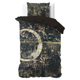 100% Cotton Sateen Duvet Cover Set Yasmin | Gold | Single - 140cm (W) x 220cm (L) - The Bedding & Blankets Store