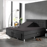 100% Cotton Split - Topper Fitted Sheet | Anthracite Grey | Double 140 x 200cm (L) x 15cm (D) - The Bedding & Blankets Store