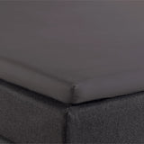 100% Cotton Split - Topper Fitted Sheet | Anthracite Grey | Double 140 x 200cm (L) x 15cm (D) - The Bedding & Blankets Store
