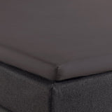 100% Cotton Split - Topper Fitted Sheet | Anthracite Grey | Double 140 x 200cm (L) x 15cm (D) - The Bedding & Blankets Store