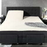 100% Cotton Split - Topper Fitted Sheet | Cream | Double 140 x 200cm (L) x 15cm (D) - The Bedding & Blankets Store