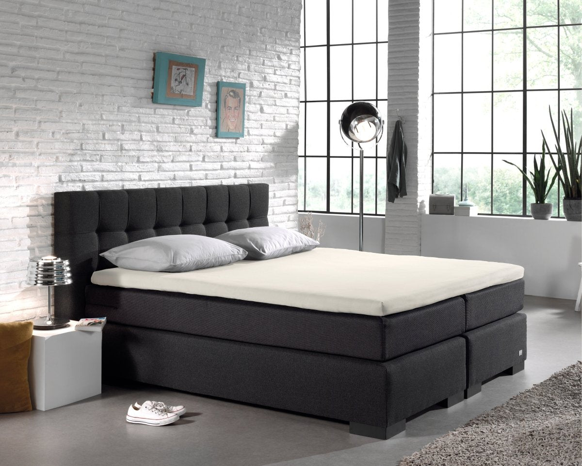 100% Cotton Split - Topper Fitted Sheet | Cream | Double 140 x 200cm (L) x 15cm (D) - The Bedding & Blankets Store