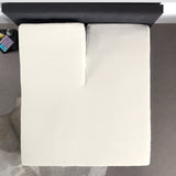 100% Cotton Split - Topper Fitted Sheet | Cream | Double 140 x 200cm (L) x 15cm (D) - The Bedding & Blankets Store