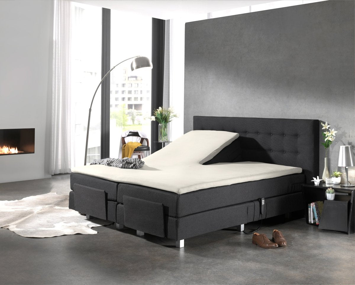 100% Cotton Split - Topper Fitted Sheet | Cream | Double 140 x 200cm (L) x 15cm (D) - The Bedding & Blankets Store
