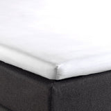 100% Cotton Split - Topper Fitted Sheet | White | Double 140 x 200cm (L) x 15cm (D) - The Bedding & Blankets Store