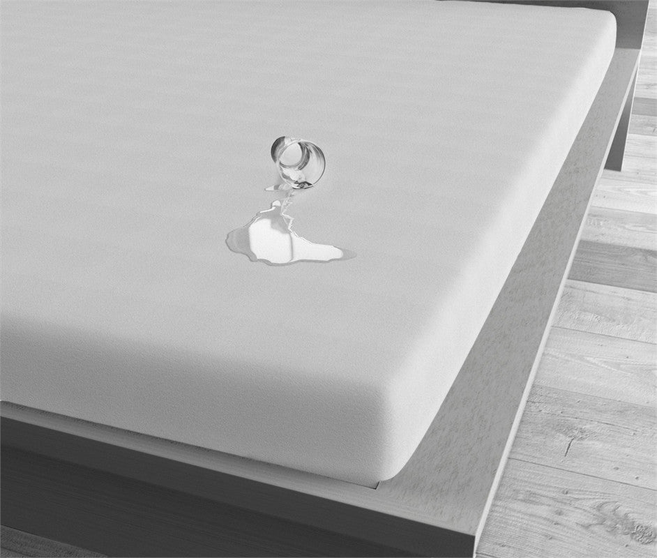 100% Cotton Waterproof Incontinence Fitted Mattress Protector Sheet | White | Super King 200cm (W) x 220cm (L) x 40cm (D) - The Bedding & Blankets Store