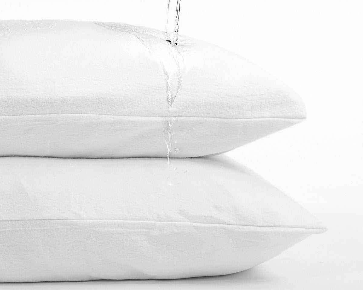100% Cotton Waterproof Incontinence Pillowcase | White | 60cm x 70cm - The Bedding & Blankets Store