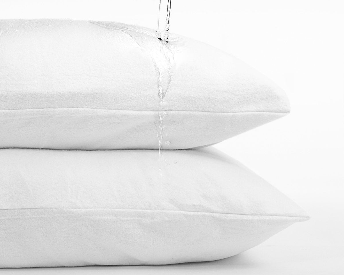 100% Cotton Waterproof Incontinence Pillowcase | White | 60cm x 70cm - The Bedding & Blankets Store