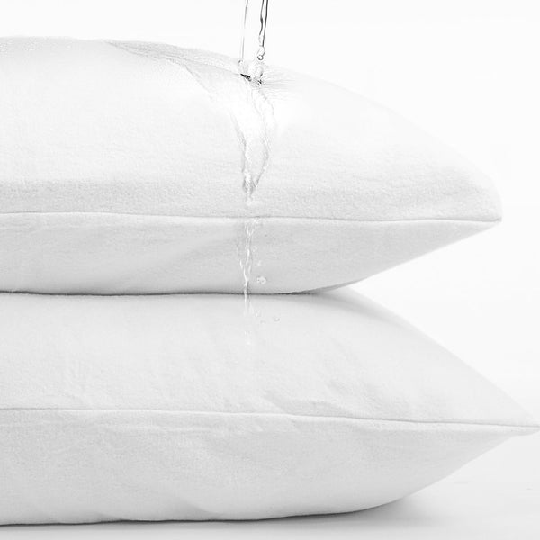 100% Cotton Waterproof Incontinence Pillowcase | White | 60cm x 70cm - The Bedding & Blankets Store